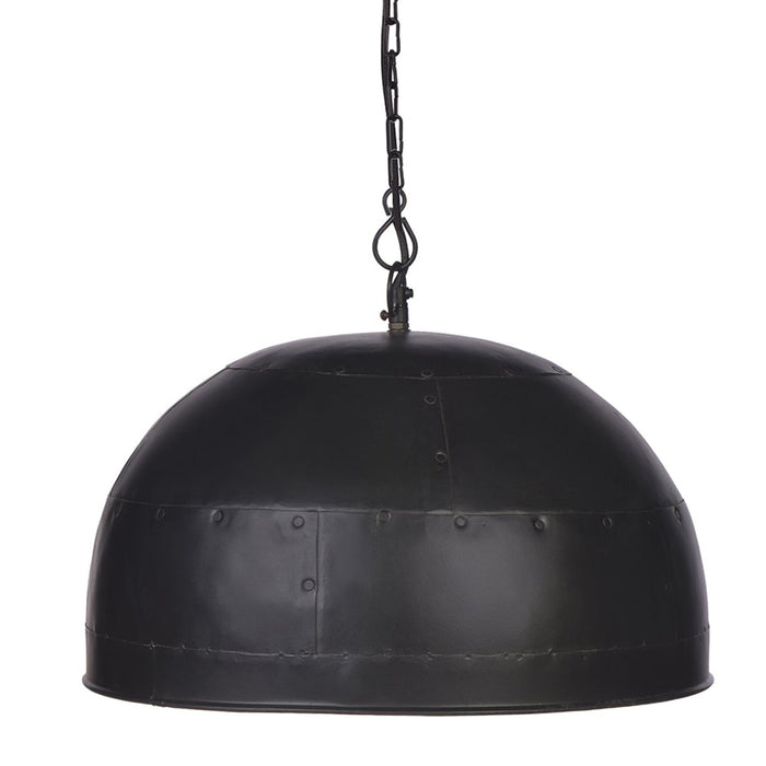 Buy Pendant Lights Australia Noir Small 1 Light Iron Dome Pendant Black With Gold Interior - ZAF10402