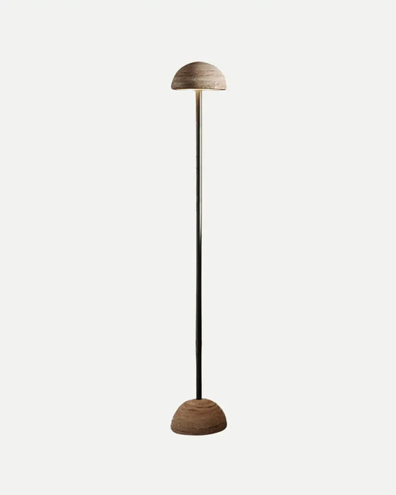 Big Dussa LED Floor Lamp 9W 2700k Aged Gold & Travertine - ARO.P1307/ORO-TRA