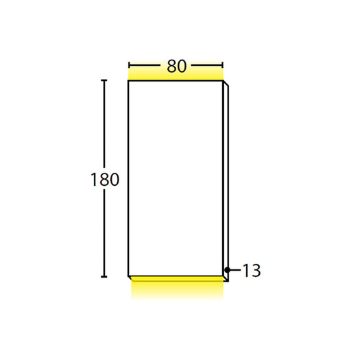 Buy Up / Down Wall Lights Australia PDL 12V LED Exterior Surface Mounted Rectangular Up/Down Pillar Wall Light 6W 3000K Black IP65 - PDLUDRECTBLK