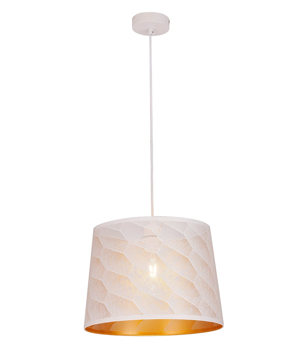 Penshade Honeycomb Pattern Pendant Light Iron White - PENSHADE18