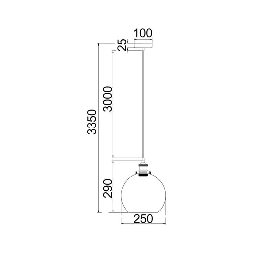 Buy Pendant Lights Australia Interior Clear Wine Glass Shape With Antique Brass Highlight 1 Light Pendant - PESINI1