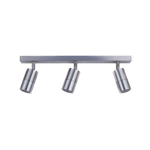 Buy Outdoor Ceiling Spotlights Australia GU10 Exterior Adjustable Head 3 Light Spotlight Titanium IP44 - PG3BART