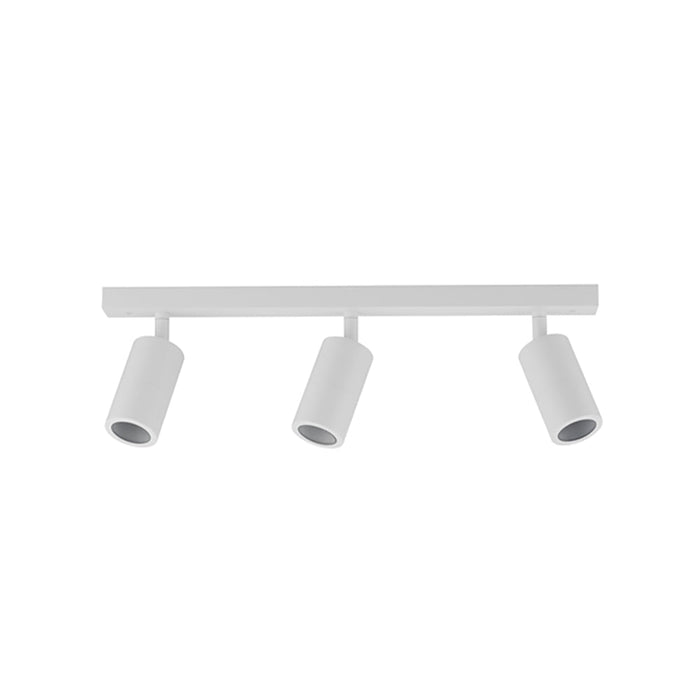 Buy Outdoor Ceiling Spotlights Australia GU10 Exterior Adjustable Head 3 Light Spotlight White IP44 - PG3BARWH