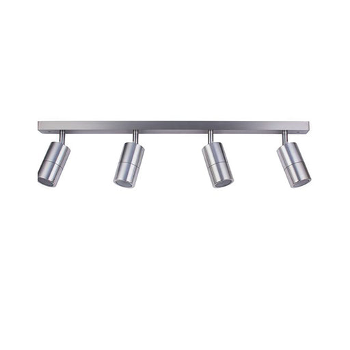 Buy Outdoor Ceiling Spotlights Australia GU10 Exterior Adjustable Head 4 Light Spotlight Titanium IP44 - PG4BART