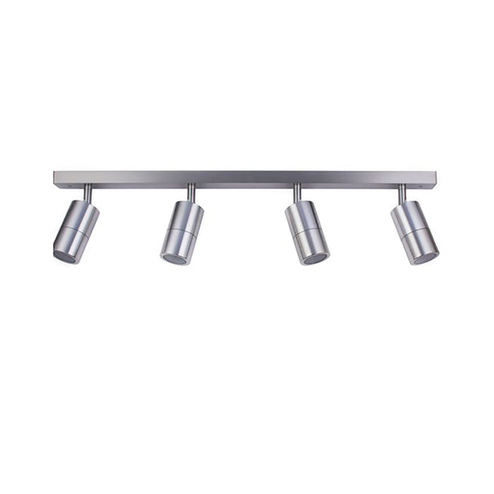 Buy Outdoor Ceiling Spotlights Australia GU10 Exterior Adjustable Head 4 Light Spotlight Titanium IP44 - PG4BART