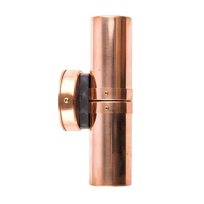 Buy Up / Down Wall Lights Australia GU10 Exterior Double Fixed Up/Down Wall Pillar Light Copper IP54 - PGUDCEC