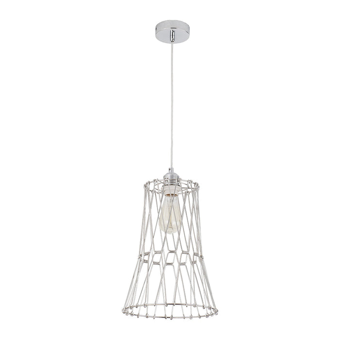 Buy Pendant Lights Australia Adjustable Shape & Custom Design 1 Light Pendant Small Chrome - PLIER4