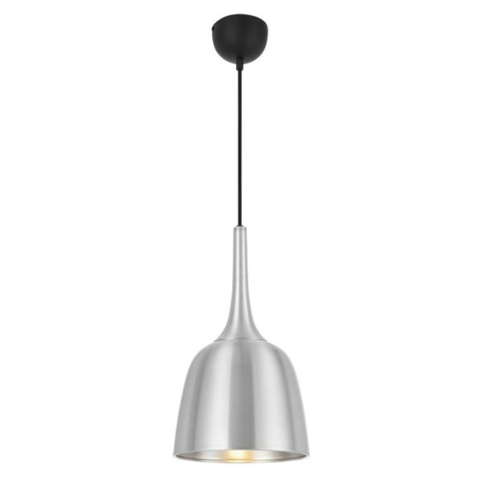 Buy Pendant Lights Australia Polk-20 1 Light Pendant Aluminium Brush, Black POLK PE20-ALB