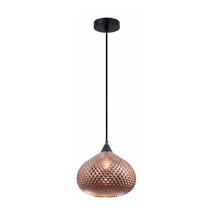 Buy Pendant Lights Australia RICTUS Copper Wine Glass Shape With Quadrilateral Segments 1 Light Pendant - RICTUS1