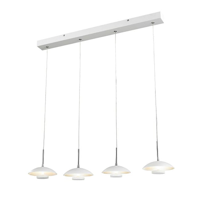 Buy Pendant Lights Australia Roswell Pendant 4 Lights Matt White Iron / Aluminium 3000K - ROSWELL-4