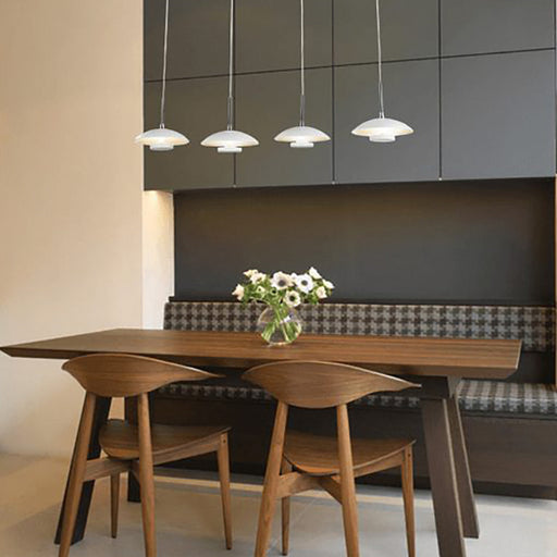 Buy Pendant Lights Australia Roswell Pendant 4 Lights Matt White Iron / Aluminium 3000K - ROSWELL-4