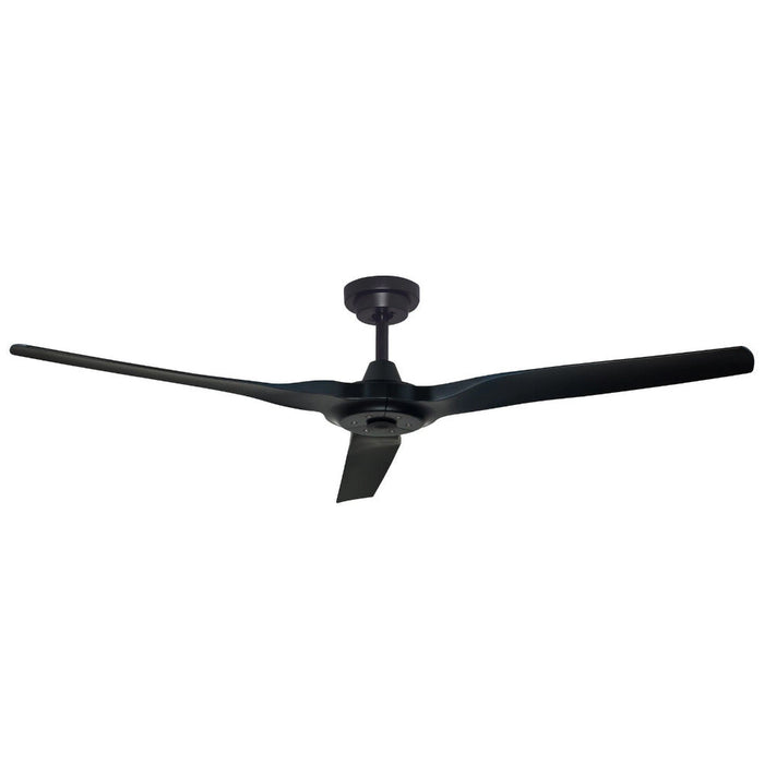 Buy DC Ceiling Fans Australia Radical 3 DC Ceiling Fan 60" Matt Black Polymer Blade - R322
