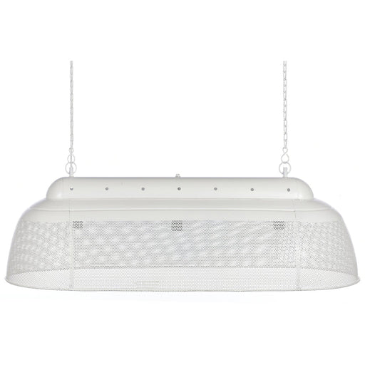 Buy Pendant Lights Australia Riva Long 3 Light Perforated Iron Dome Pendant- Matt White - ZAF10335