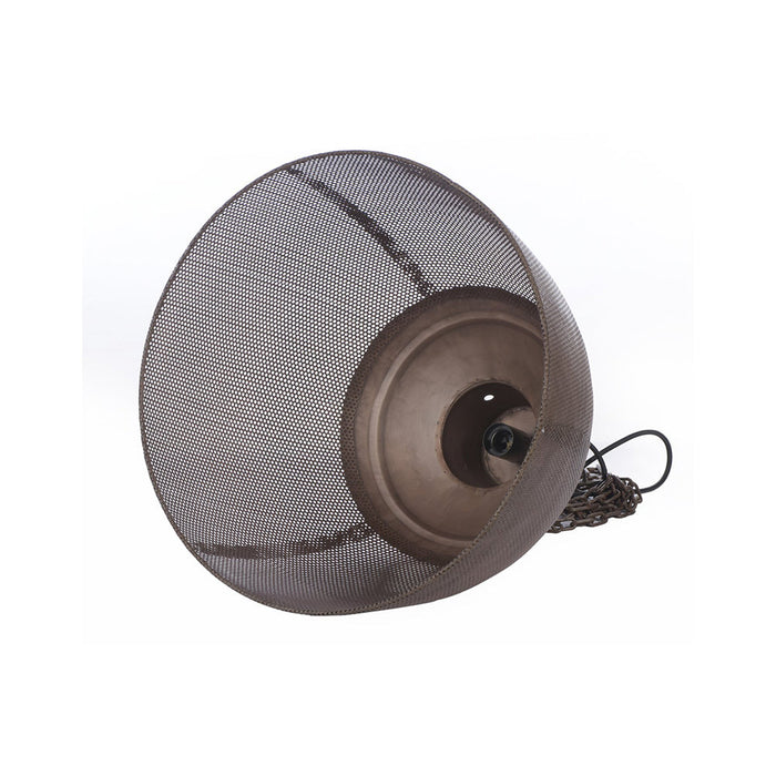 Buy Pendant Lights Australia Riva 1 Light Perforated Iron Dome Medium Pendant Antique Copper - ZAF10327