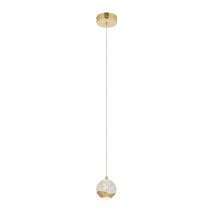 Buy Pendant Lights Australia SEGOVIA Pendant Light Gold Clear 3000K - SEGOVIA PE1-GD