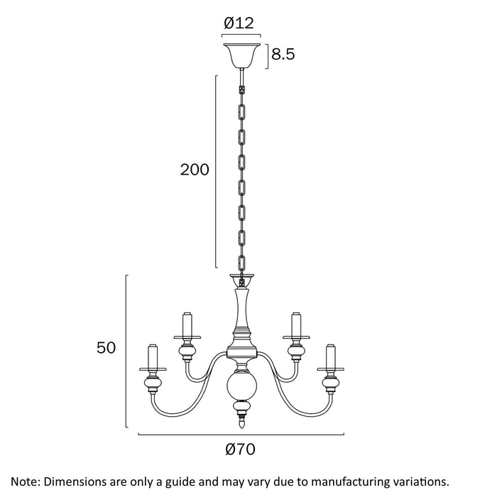 Siedel Iron 9 Light Pendant Copper - SIEDEL PE09-CP