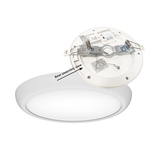 Buy LED Oyster Lights Australia FRISBEE SL2104TC LED Oyster Multiple Wattage 12/18W TRI Colour IP44 - SL2104/22TC/DP