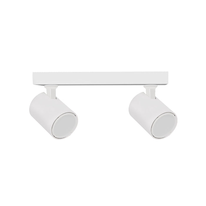 Buy Spotlights Australia SPOT Interior GU10 Surface Mounted Spot Light 2 Light Bar Matte White - SPOT-BAR2W