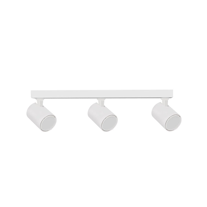 Buy Spotlights Australia SPOT Interior GU10 Surface Mounted Spot Light 3 Light Bar Matte White - SPOT-BAR3W