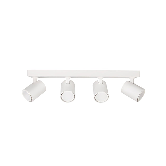 Buy Spotlights Australia SPOT Interior GU10 Surface Mounted Spot Light 4 Light Bar Matte White - SPOT-BAR4W