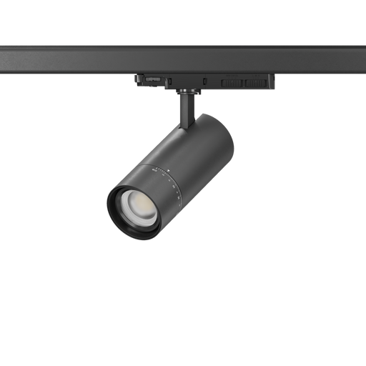 Buy Three Circuit Track Heads Australia LED Multi Three Circuit Track Head W80mm Black Aluminium 3CCT - STR4886MP40TC/BK