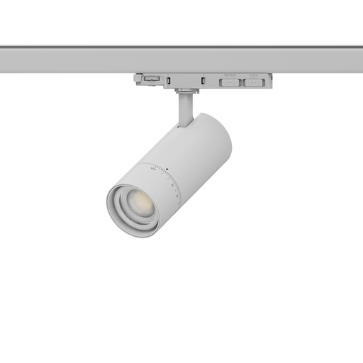 Buy Three Circuit Track Heads Australia LED Multi Three Circuit Track Head W80mm White Aluminium 3CCT - STR4886MP40TC/WH