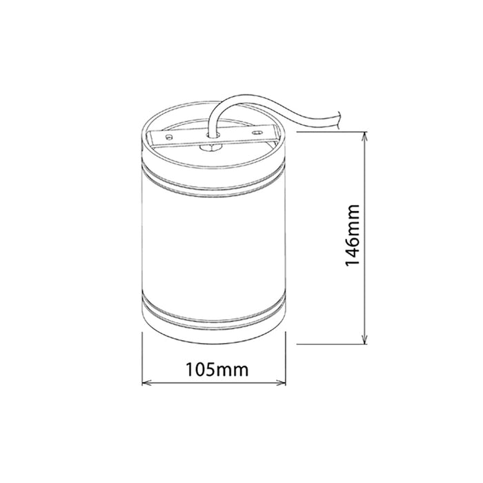 Buy Surface Mounted Downlights Australia SURFACE LED Dimmable Surface Mounted Downlight Round White 13W 3000K IP65 - SURFACE13
