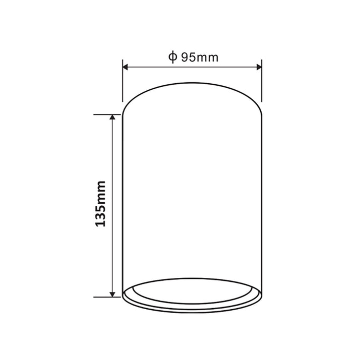 Buy Surface Mounted Downlights Australia SURFACE GU10 Round Surface Mounted Fixed Downlight Coffee Liqueur - SURFACE21