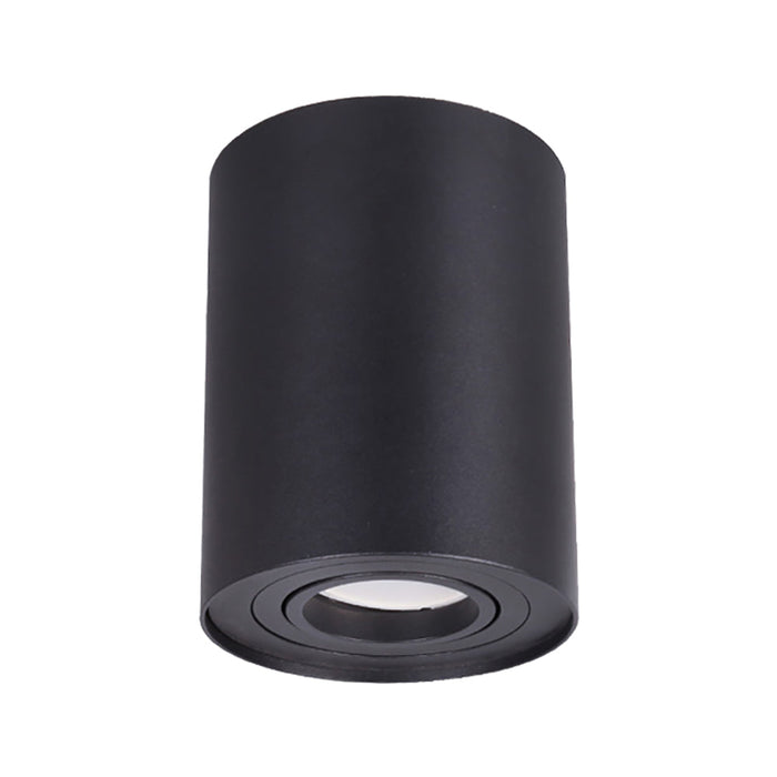 Buy Surface Mounted Downlights Australia SURFACE GU10 Round Surface Mounted Gimbal Downlight Black - SURFACE23
