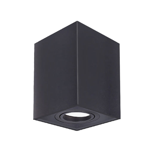 Buy Surface Mounted Downlights Australia SURFACE GU10 Square Surface Mounted Gimbal Downlight Black - SURFACE25