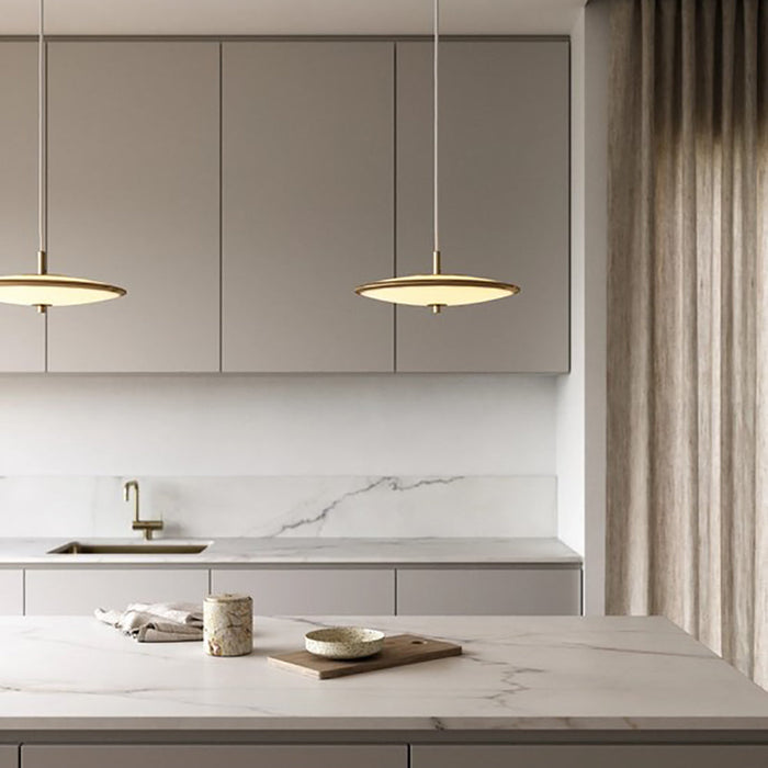 Buy Pendant Lights Australia Blanche Pendant Light W320mm Brass Metal 3000K - 2120753035