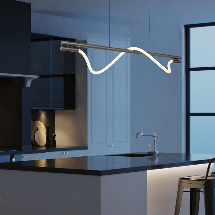 Taft 1200mm LED Pendant Gun Metal - TAFT PE120-GM