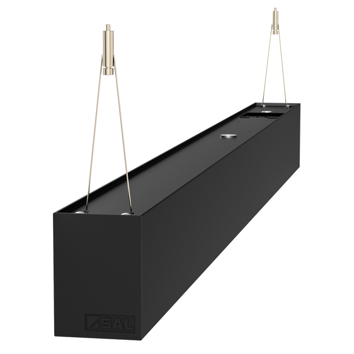 Buy LED Linear Lights Australia Titan LED Linear Light 80W Black Aluminium TRI Colour - S9776/80TC/BK