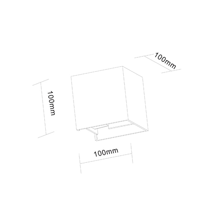 Buy Up / Down Wall Lights Australia TOCA Exterior LED Adjustable Beam Angle Wall Light Black 6.8W 3000K IP54 - TOCA1