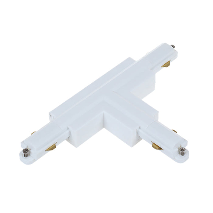 Buy Single Circuit Tracks & Accessories Australia Single Circuit Tracks & Accessorie Right1 3 Wire White Aluminium - TRK1WHCON4R1