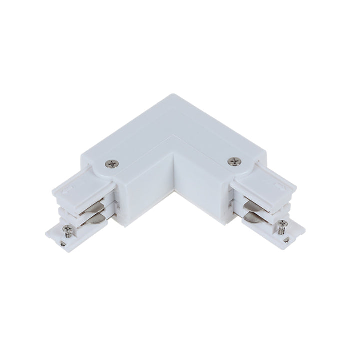 Buy Three Circuit Tracks & Accessories Australia Track 3 Circuit 4 Wire LEFT L-Piece Connector White - TRK3WHCON3L