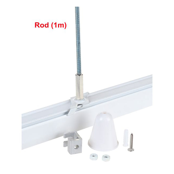 Buy Three Circuit Tracks & Accessories Australia Track 3 Circuit 4 Wire Suspension Mount Ezclick Kit White - TRK3WHSUSKIT4
