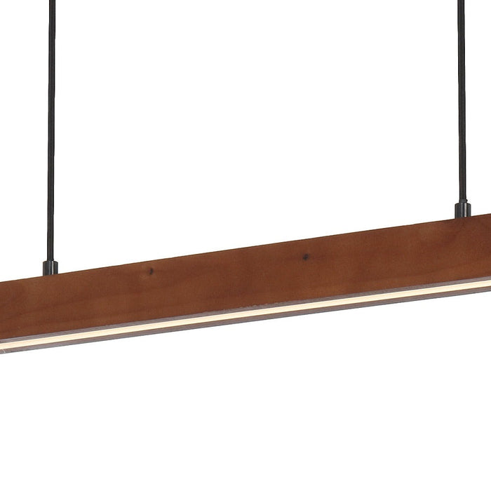 Buy LED Pendants Australia TRUSO LED Pendant Black / Walnut Iron / Wood 3CCT - TRUSO PE150-BKWL