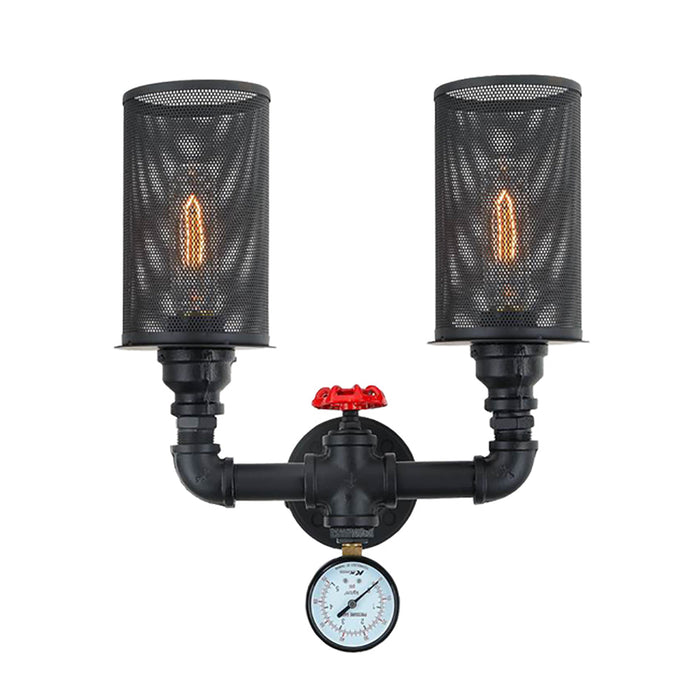 Buy Wall Sconce Australia VENETO Black Iron Interior Surface Mounted 2 Light Wall Light - VENETO-W2