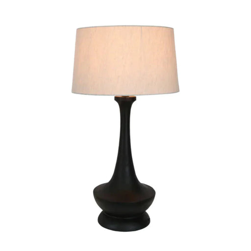 Buy Table Lamps Australia Peninsula Table Lamp 1 Light Black Timber - ZAF1016B