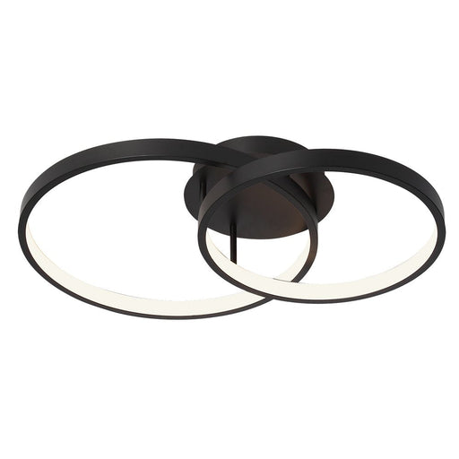 Buy Semi-Flush Mount Lights Australia Zola 2 Light Semi Flush Mount Light Black - ZOLA2BLK