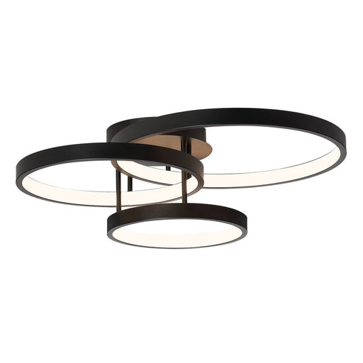 Buy Semi-Flush Mount Lights Australia Zola 3 Light Semi Flush Mount Light Black - ZOLA3BLK