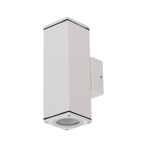 Buy Up / Down Wall Lights Australia Alpha Up & Down Wall 2 Lights H200mm White Aluminium 5000K - 19799