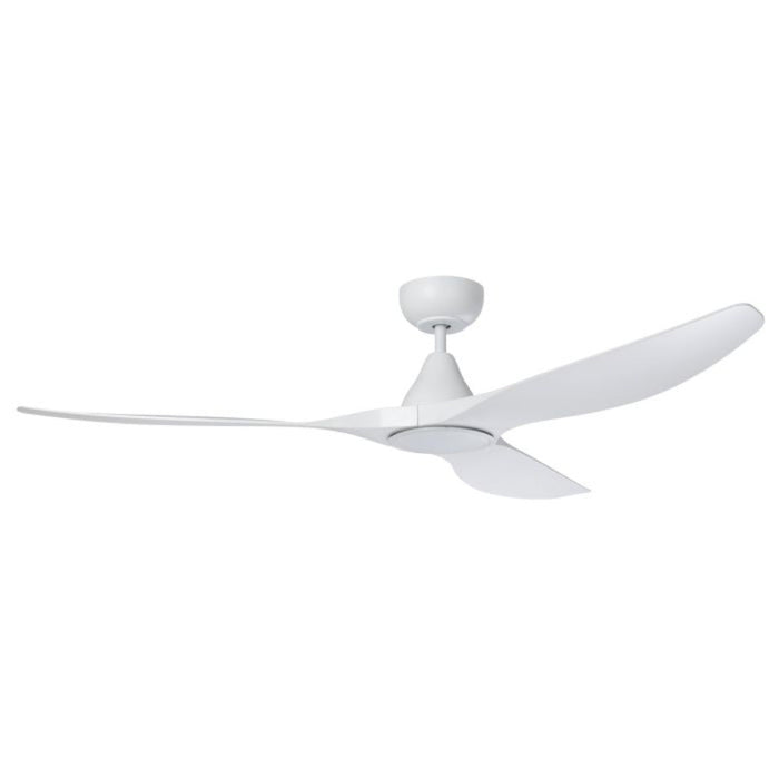 Buy DC Ceiling Fans With Light Australia Surf DC Ceiling Fan 60" Matt White LED Light Matt White - 20550201