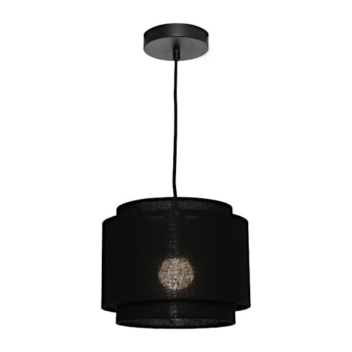 Buy Pendant Lights Australia Bern Pendant Light W250mm Black Metal - BERN1PSBLK