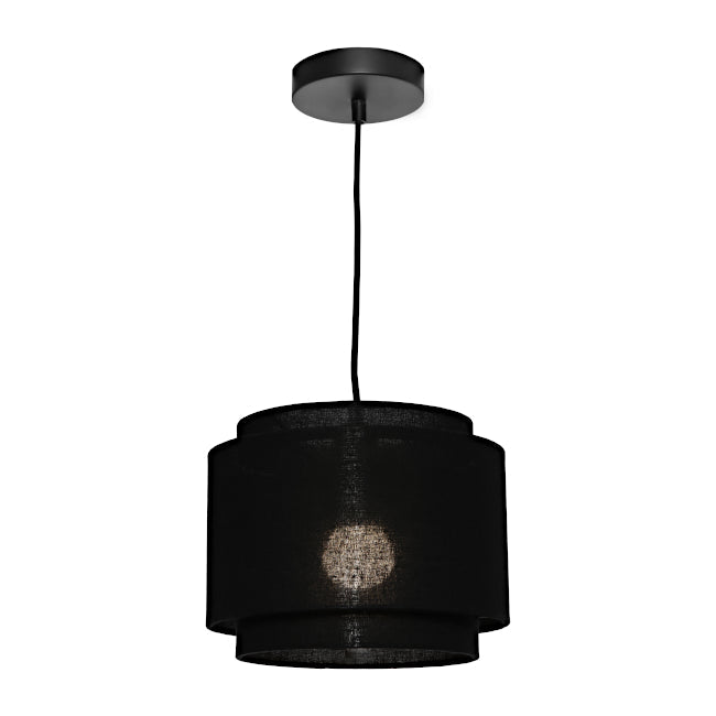 Buy Pendant Lights Australia Bern Pendant Light W250mm Black Metal - BERN1PSBLK