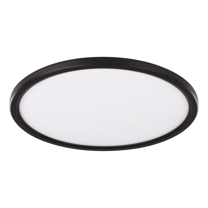 Romeo 290mm Dimmable LED Oyster Light Black 21W TRI Colour - 206348