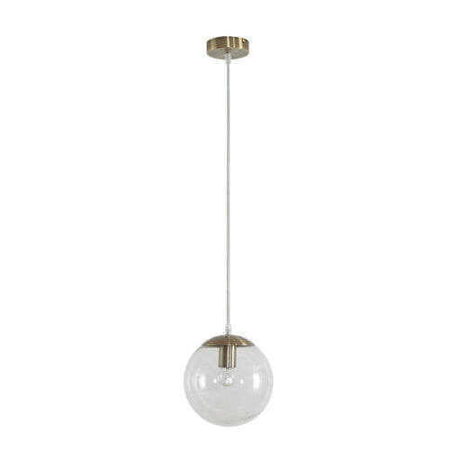 Buy Pendant Lights Australia Bubble Pendant Light W200mm Antique Brass Clear Glass - 31456