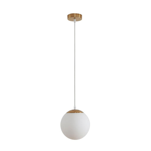 Buy Pendant Lights Australia Bubble Pendant Light W200mm Satin Brass Opal Glass - 31462