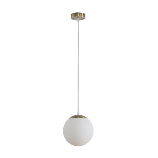 Buy Pendant Lights Australia Bubble Pendant Light W200mm Antique Brass Opal Glass - 31463